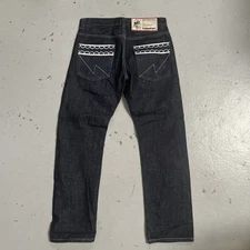 OriginalFake Kaws x Neighborhood NBHD Japan Selvedge Denim Jeans L (34) 32 RARE