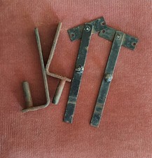 old Iron Door Latch Lock Lever Handle Old Gate WC Barn Antique 8"W