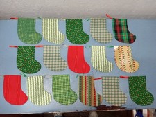 Lot Of 16 Mini Christmas Stockings LL 