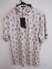NWT Bad Birdie Core Polo Golf Shirt Thorn in Your Side Cactus Large BBMP001-654