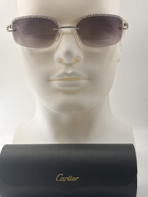 Cartier Panther Rimless Sonnenbrille 