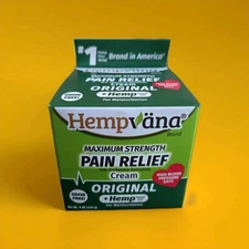 Hempvana Maximum Strength Pain Relief Cream Original + Hemp Seed Oil 4 OZ