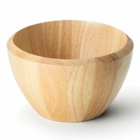 Continenta SchüSsel ServierschüSsel SalatschüSsel Schale Gummibaumholz Ø 15.5 Cm