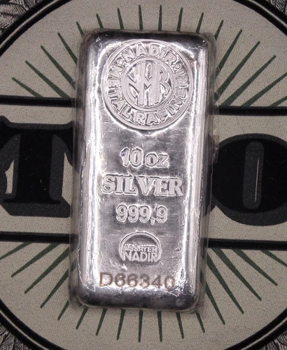 ***NADIR METALS*** 10oz .999 Fine SILVER Bullion Bar #D66340 ECC&C, Inc.