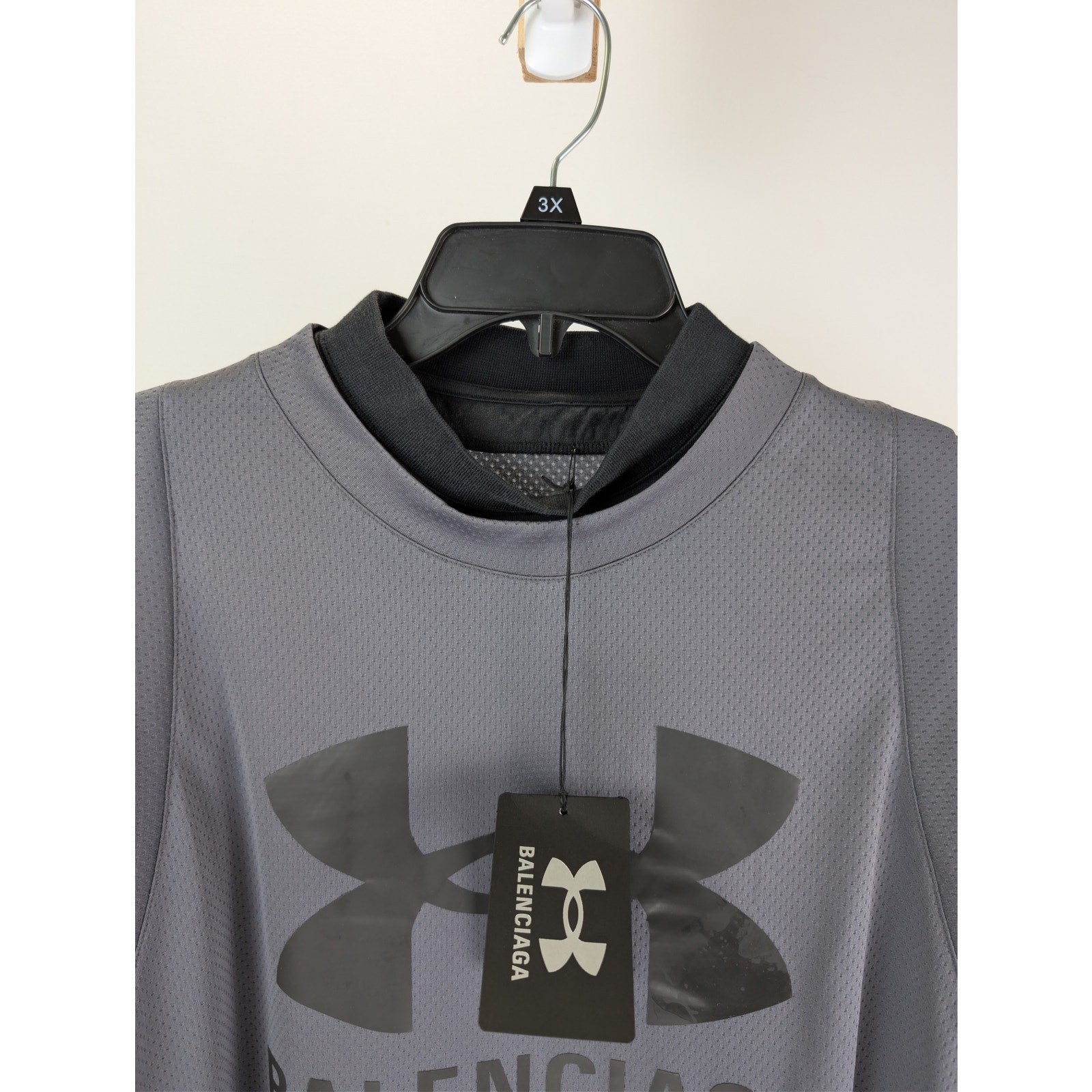 Balenciaga x Under Armour Sporty Mesh UA Triple Layered T-Shirt Castle BNWT 2 image 6
