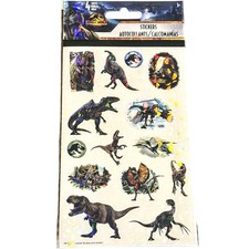 Jurassic World Stickers Holographic Glossy 4 Sheets Sandylion Jurassic Park New