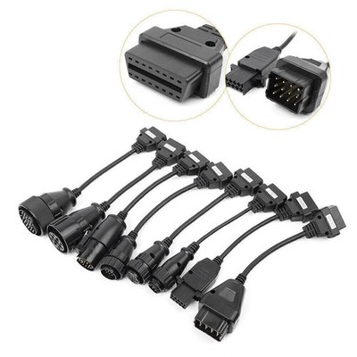 OBD2/ OBDII Full Set Diagnostic Truck Cables Tool Adapter For CDP B9 Pro car