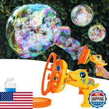 Bubble Gun Bubble Machine Dinosaur Bubble Blower Toy for Kids and Toddlers Bubbl