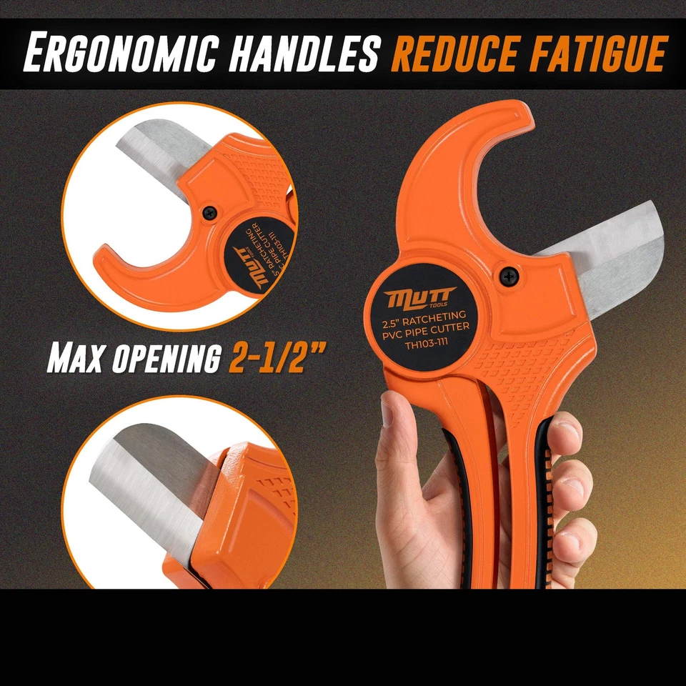 2.5 Inch PVC Pipe Cutter – 2.5" Ratcheting PVC Cutter – PVC Cutter Tool - Image 2 of 4