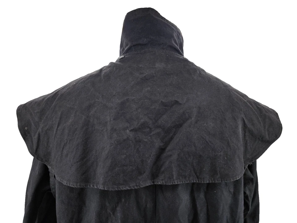 KAKADU TRADERS Australia Chaqueta Adulto Negro Plumero Drover Aceite Piel Abrigo Talla XXL Foto 4 de 4