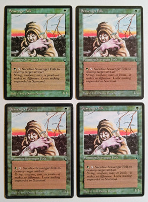 MTG | 4 x Scavenger Folk | The Dark | Magic The Gathering | Playset