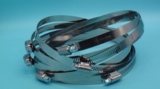 10" 100 Stainless Steel Worm Gear Hose Clamps - 8 Pcs