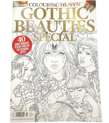 Colouring Heaven magazine #99 2023 Gothic Beauties Darkly Romantic Designs