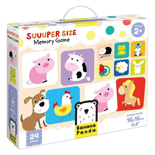 Banana Panda Niños Pequeños Juego de Memoria Super Tamaño - Animales de Granja - 24 - Imagen 5 de 5