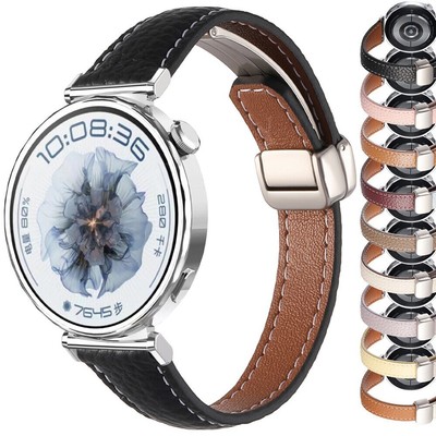 Armband für Samsung Galaxy Watch 7 FE 6 5 4 Pro 20mm Ersatz Leder Uhrenarmband