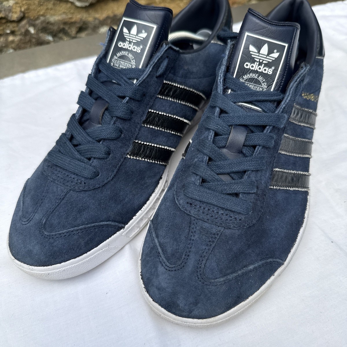 Hamburg Trainers Adidas Hamburg Grey And Blue Adidas Originals