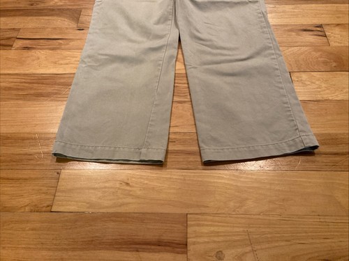 Boys Vineyard Vines Khaki Tan Uniform Flat Front Pants TAG Size 14 Fits 27 x 27 - Picture 7 of 12