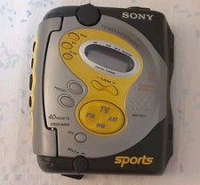 Sony Walkman Sports WM-FS221 Radio Cassette Player Weather AM/FM Used Tested