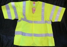 RED CAP Work Gear High Visibility Short Sleeve Vest / Shirt