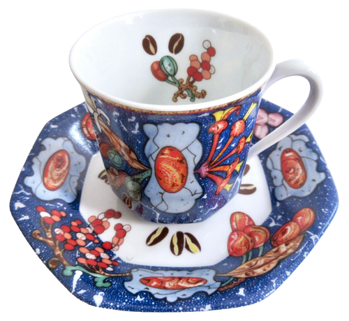 Hermès French Porcelain Demitasse Espresso Cup(s) & Saucer(s) - Mint Condition - Picture 2 of 8