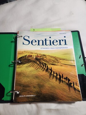 Sentieri 3rd Edition by Julia M. Cozzarelli
