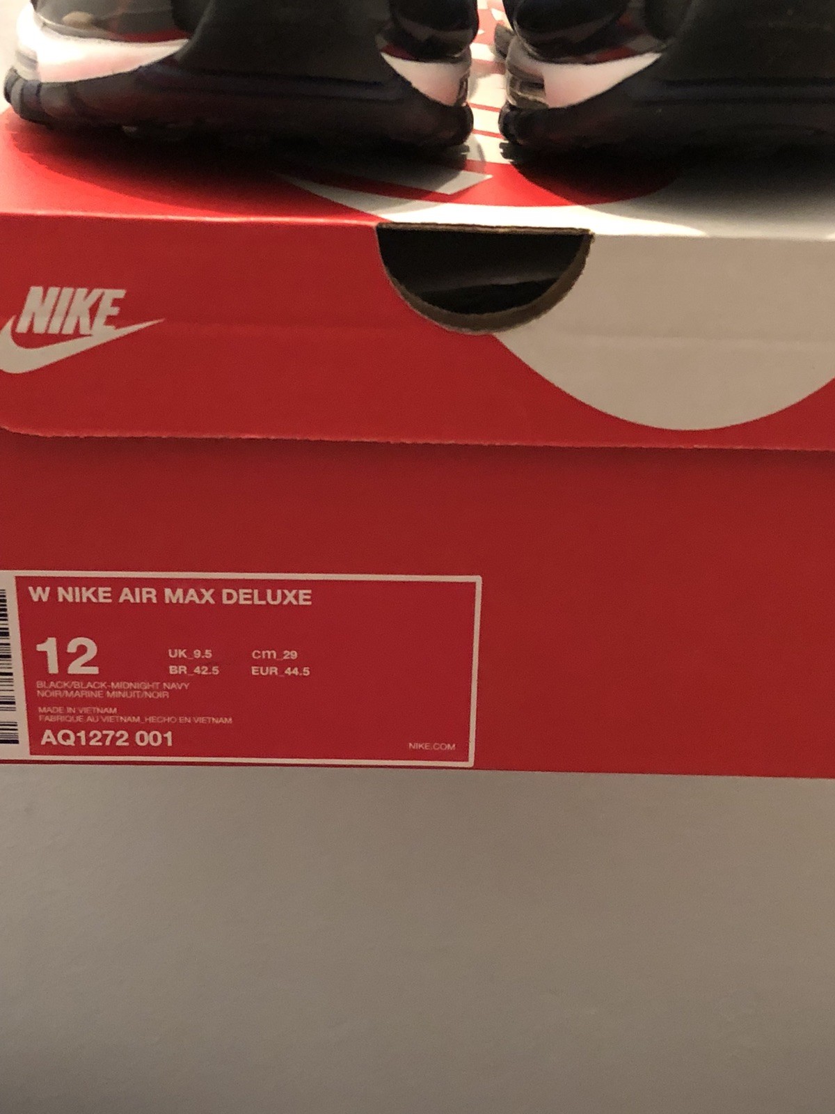 Nike Air Deluxe Max Deluxe Air Bleu Marine Urs /EU44.5/W12 (1) ci-dessous RRP 37492e Nike Air Deluxe Max Deluxe Air Bleu Marine Urs /EU44.5/W12 (1) ci-dessous RRP 37492e