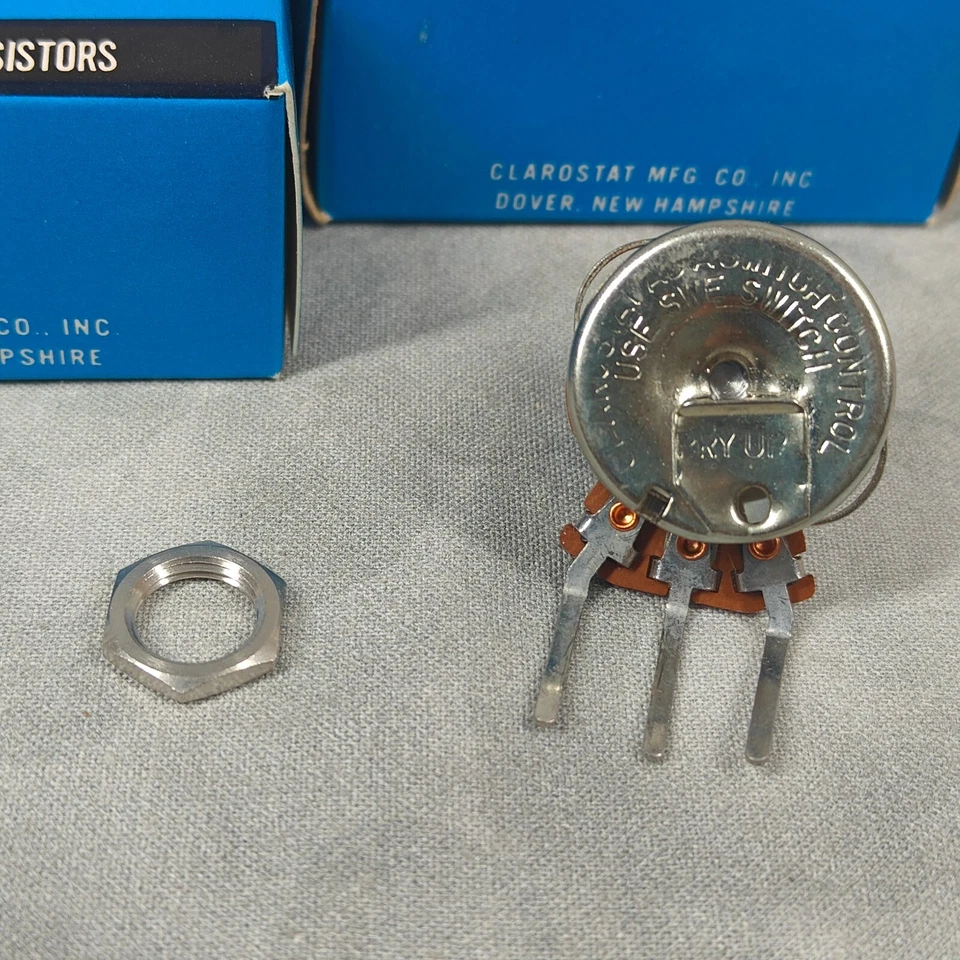 Rare Vtg Clarostat A47 1K S Potentiometer Lot (6) NOS USA-Made 🎛️ Original Box - Image 4 of 4