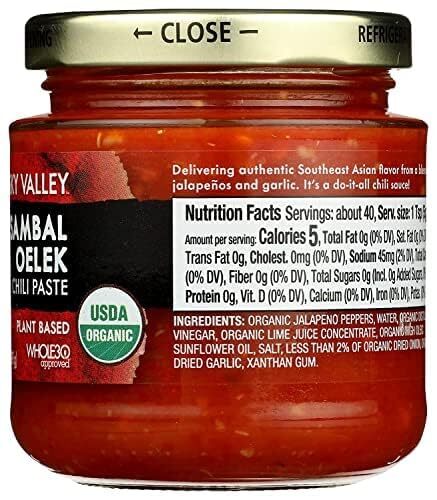 Sky Valley Organic Sambal Oelek Paste 7 oz - Picture 2 of 7