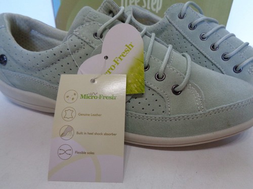 Girls Suede Leather Junior New Casual Loafers Shoes Lace Up Trainers UK Size 4 - Picture 5 of 9