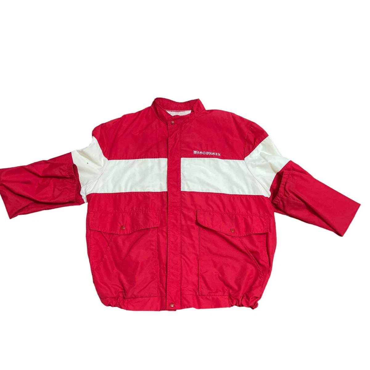 Red and white discount champion jacket