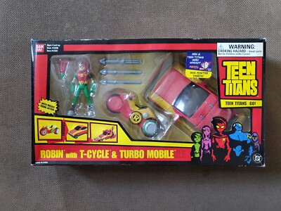 BanDai Ban Dai Teen Titans Robin T-CYCLE & TURBO mobile NEUF