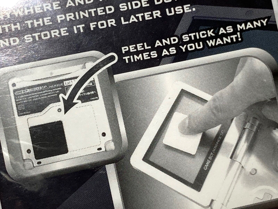 Donkey Kong GBA Screen Cleaner Sticker E3 Promo 2004 Portable/Reusable