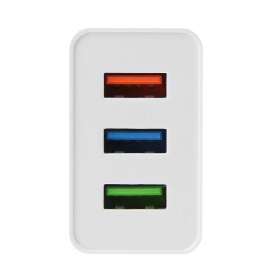 10-Pack 3 USB Port Wall Charger Adapter Plug For Samsung iPhone LG HTC Motorola - Image 3 of 4