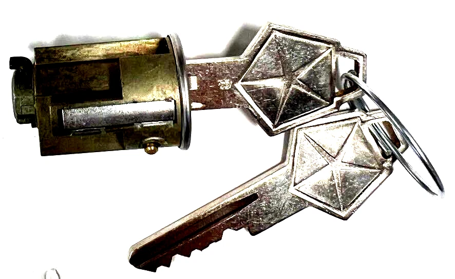 Para Chrysler De Soto Dodge Plymouth CILINDRO DE BLOQUEO DE LLAVE DE ENCENDIDO CON 2 LLAVES LC1440 Foto 2 de 2