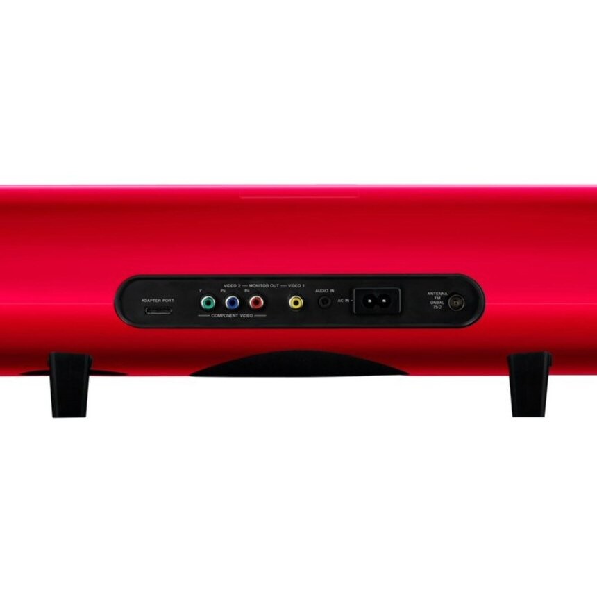 Pioneer XW-NAS5 Radio 2.1 Speaker System in Red, with