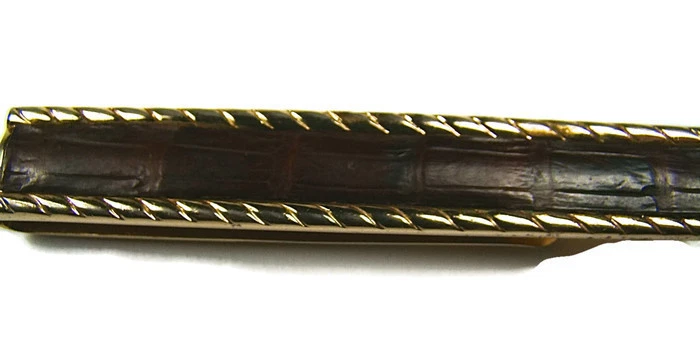 Gemelos cisnes de cuero sintético para hombre, juego de corbatas Foto 2 de 4