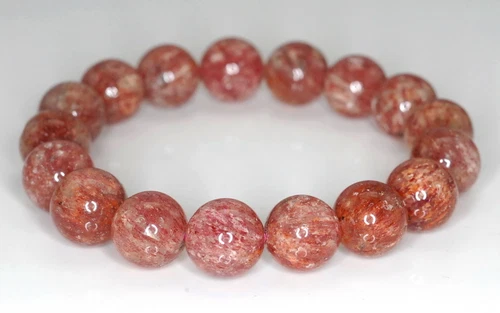 CUENTAS SUELTAS REDONDAS DE CUARZO LEPIDOCROCITA FRESA NARANJA 11 MM AAA 7 pulgadas - Imagen 4 de 4