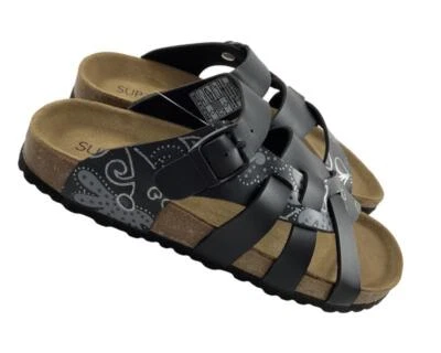 SUPERSOFT Damen Hausschuhe Pantoletten 274 052 Black Multi