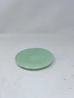 Hazel Atlas Little Hostess Mini Tea Saucer Green Milk Glass VTG Inv#23