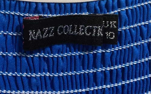 Nazz Collection Blue Sleevelss Chiffon Dress - Picture 4 of 4