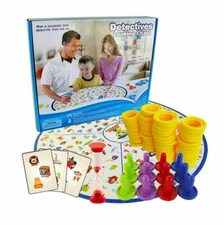 LUKAT Detectives Looking Chart Board Game Puzzle Brain Training Education ~ NEW