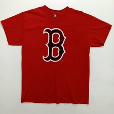MLB Genuine Merchandise Boston Red Sox Big Logo Men's T Shirt Size L Red