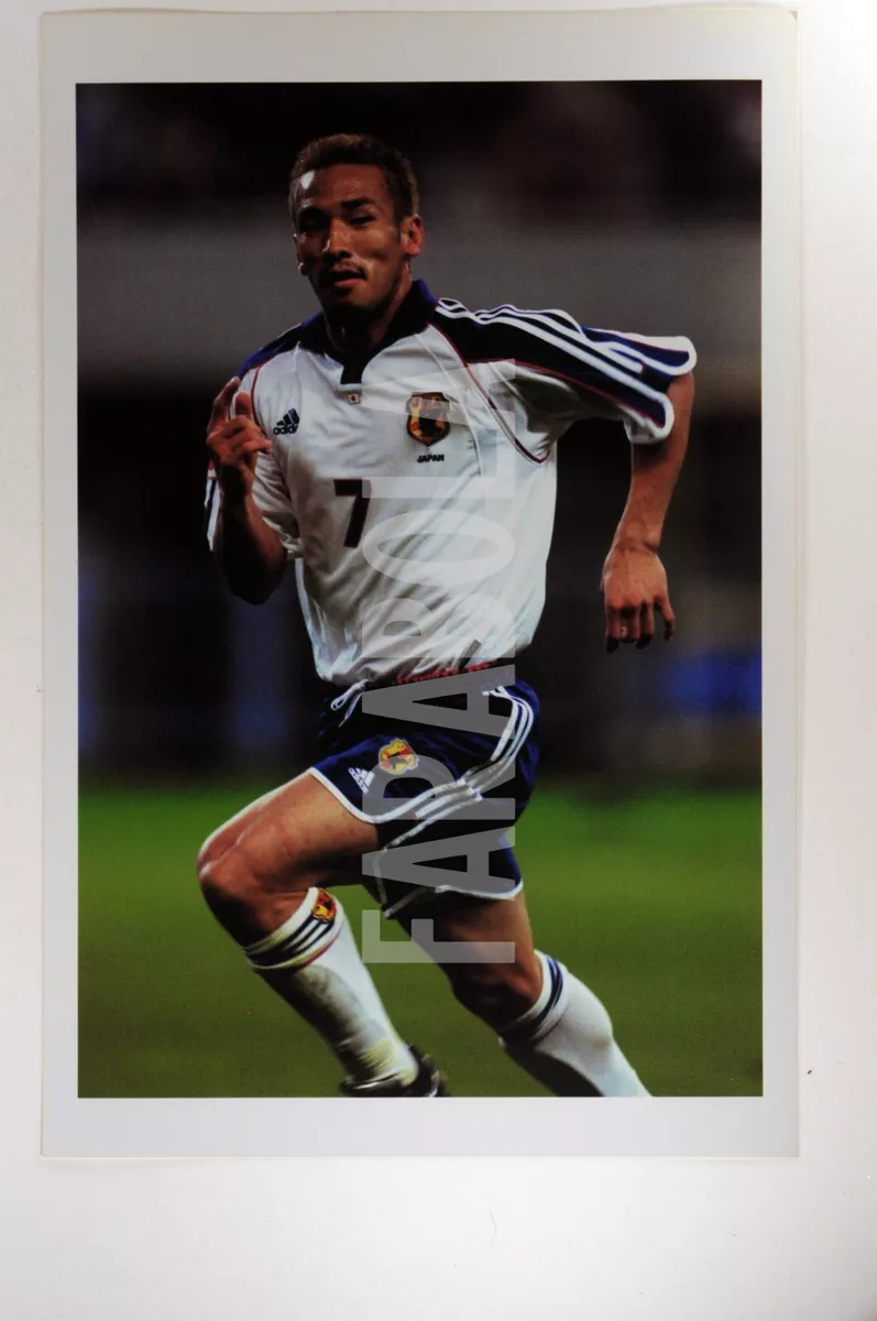 Vintage Press Photo Football Team, Japan, Hidetoshi Nakata, 2001