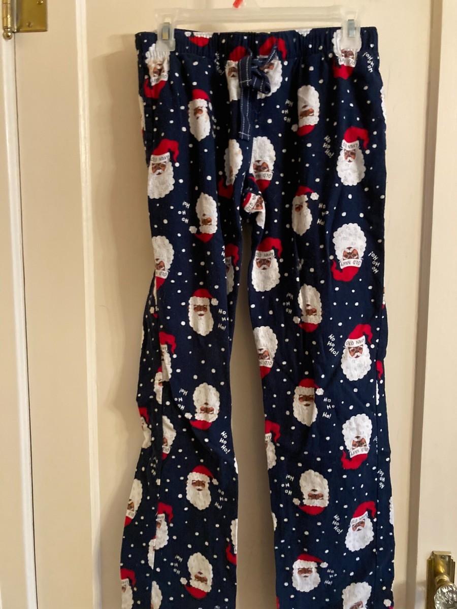 Navy Christmas Pjs Old Navy Santa Pajamas Flannel Christmas Navy