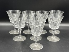 Lot Of 8 Baccarat Piccadilly Crystal Goblets As Is