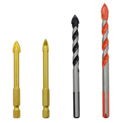 KURSTOL Tile Drill Bit Set - 10 Pieces Glass Drill Carbide Drill Bits for Ceramic Tiles Masonry