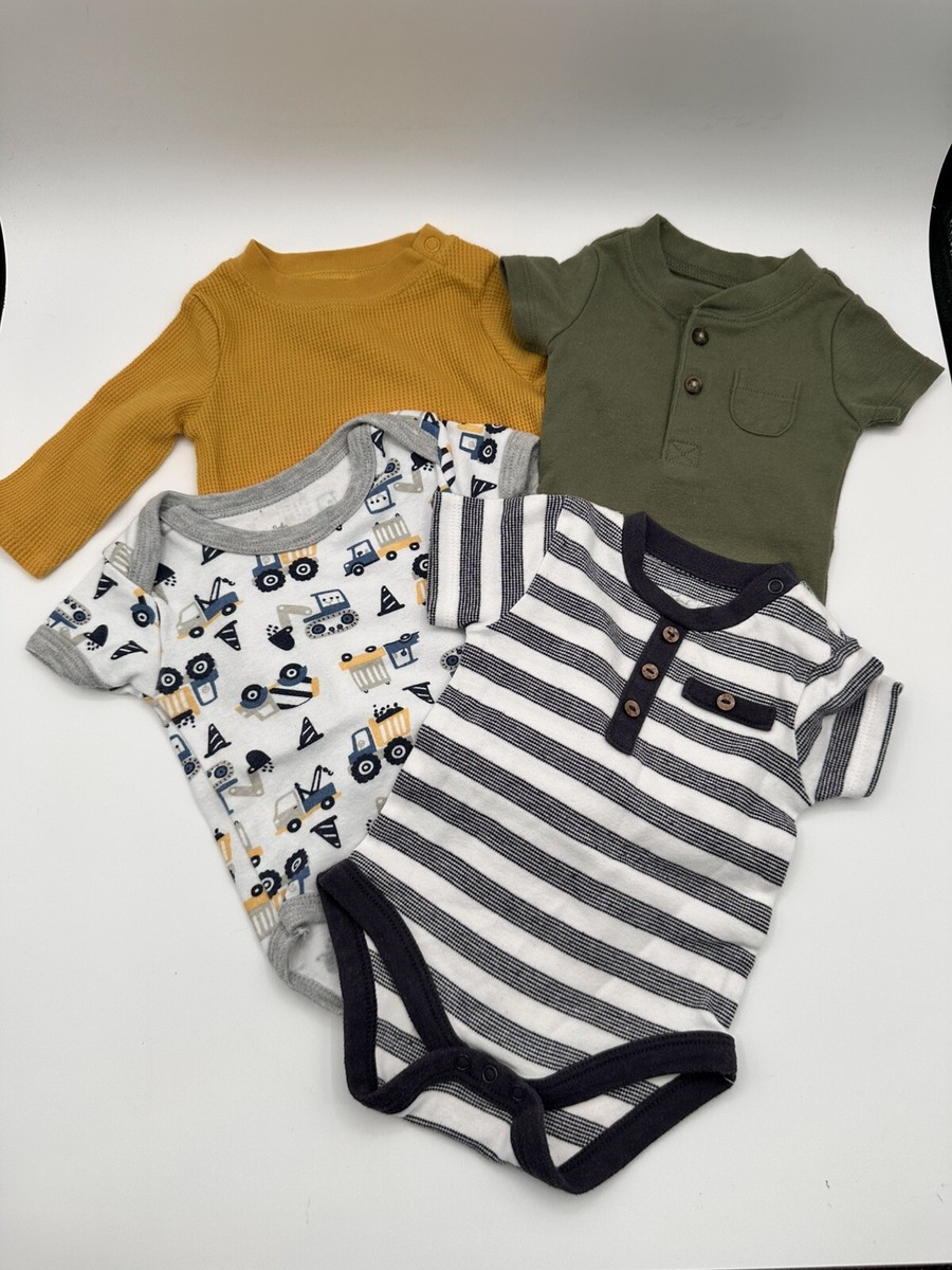 0-3 months baby boy clothes lot (mixed brands) one-piece