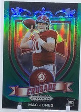 💥MAC JONES ROOKIE 2021💥PANINI PRIZM GREEN CRUSADE DRAFT PICKS💥PATRIOTS🔥🔥