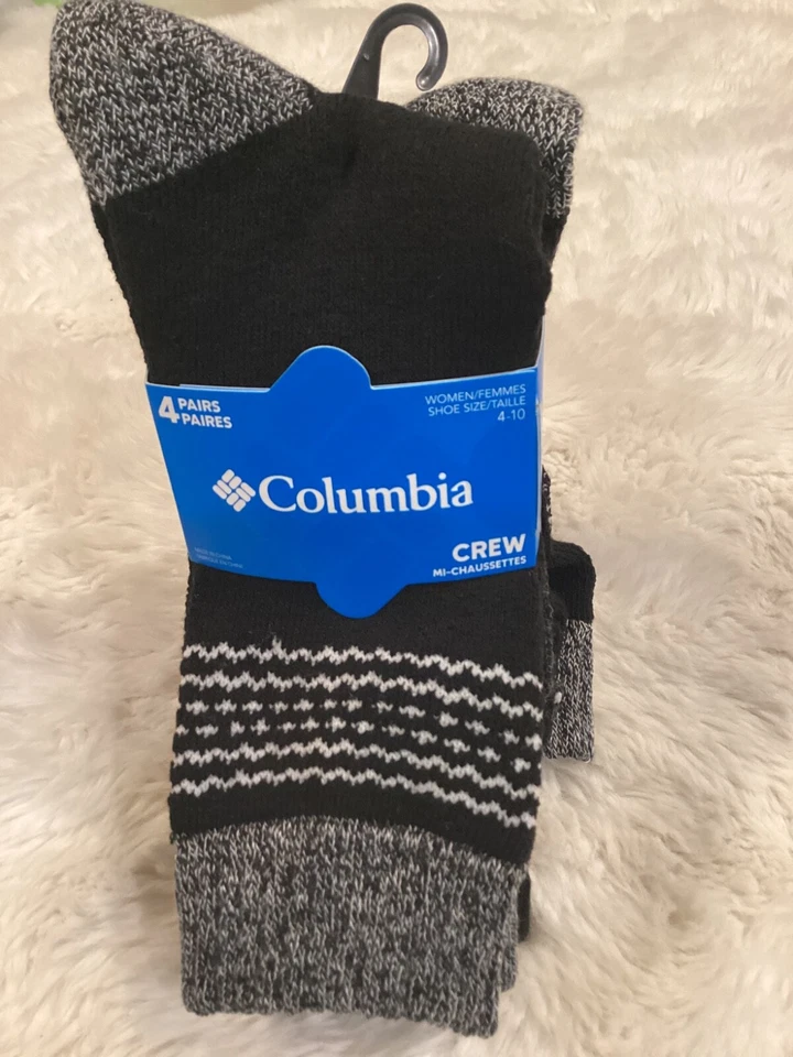 Calcetines acolchados Columbia para mujer con control de humedad (4 pares) Foto 3 de 4