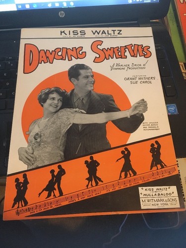 Vtg Sheet Music: Kiss Waltz ( Dancing Sweeties) 1929